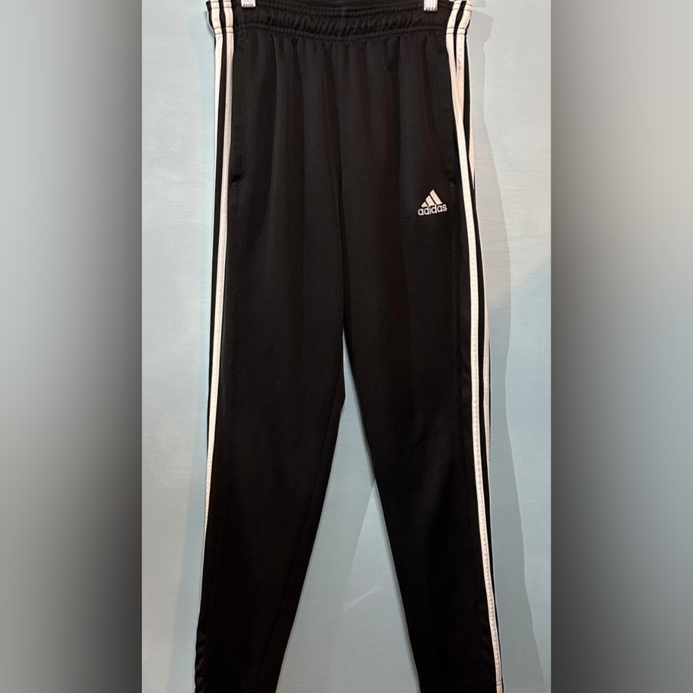 Mens Adidas Black & White Track Pants